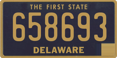 DE license plate 658693