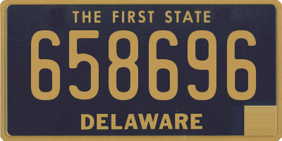 DE license plate 658696