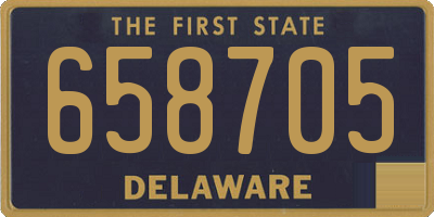 DE license plate 658705