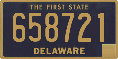 DE license plate 658721
