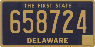 DE license plate 658724
