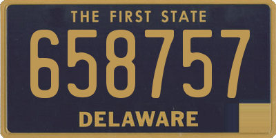 DE license plate 658757