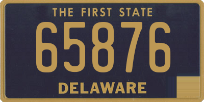 DE license plate 65876