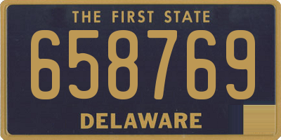 DE license plate 658769
