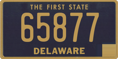 DE license plate 65877