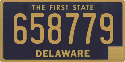 DE license plate 658779