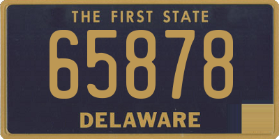 DE license plate 65878