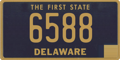 DE license plate 6588