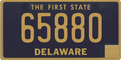 DE license plate 65880