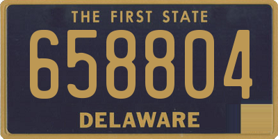 DE license plate 658804