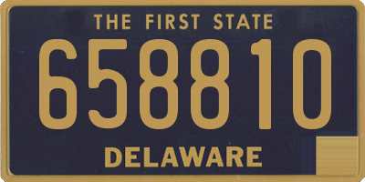 DE license plate 658810