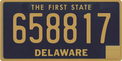 DE license plate 658817