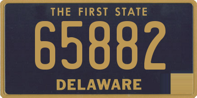 DE license plate 65882