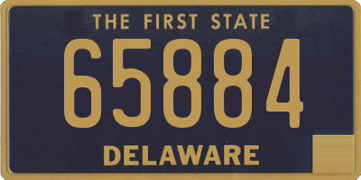 DE license plate 65884