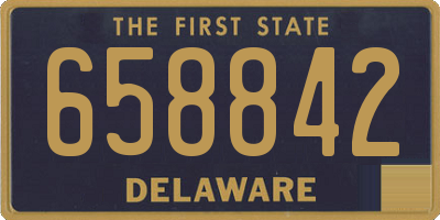 DE license plate 658842