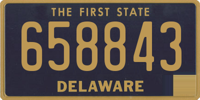 DE license plate 658843