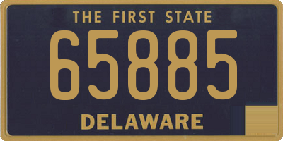 DE license plate 65885