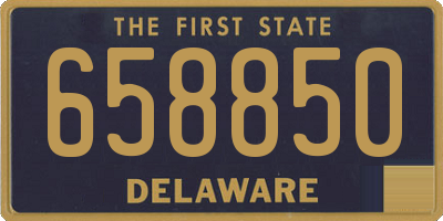 DE license plate 658850