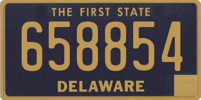 DE license plate 658854