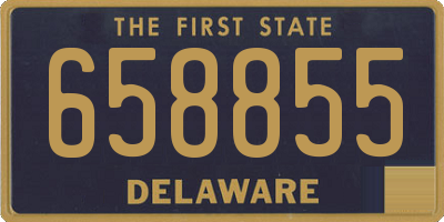 DE license plate 658855