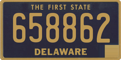 DE license plate 658862