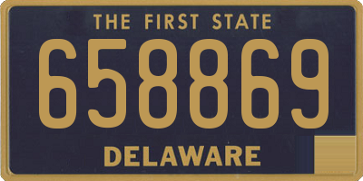 DE license plate 658869