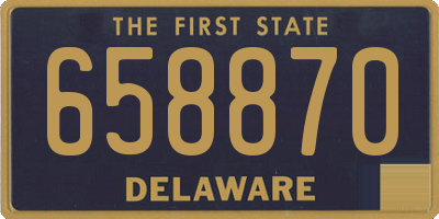DE license plate 658870