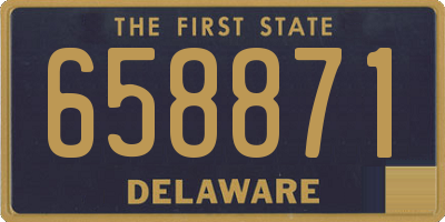 DE license plate 658871