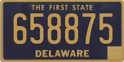 DE license plate 658875