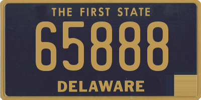 DE license plate 65888
