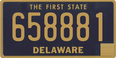DE license plate 658881