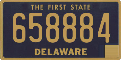DE license plate 658884