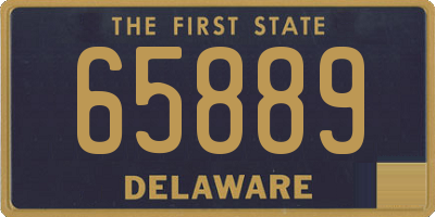DE license plate 65889