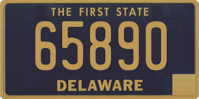 DE license plate 65890