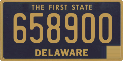 DE license plate 658900