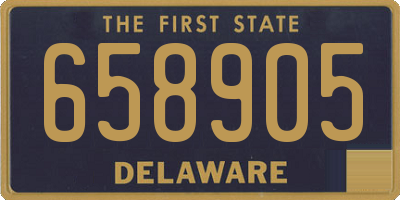 DE license plate 658905