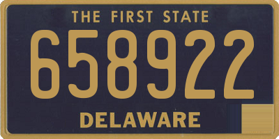 DE license plate 658922