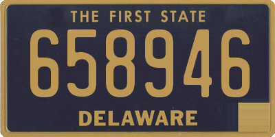 DE license plate 658946