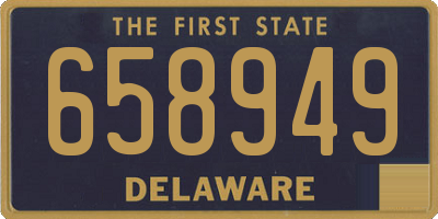 DE license plate 658949
