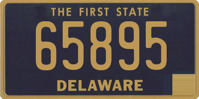 DE license plate 65895