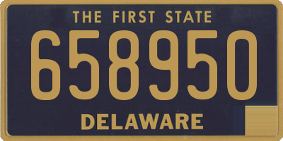 DE license plate 658950