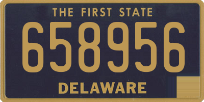 DE license plate 658956