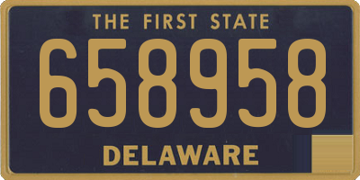 DE license plate 658958
