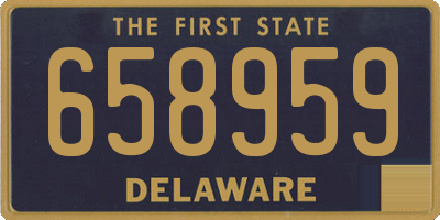 DE license plate 658959