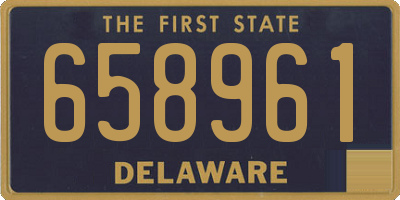 DE license plate 658961