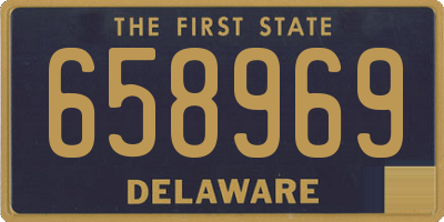 DE license plate 658969