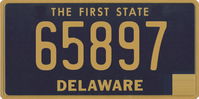 DE license plate 65897