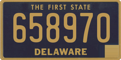 DE license plate 658970
