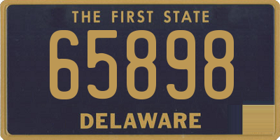 DE license plate 65898
