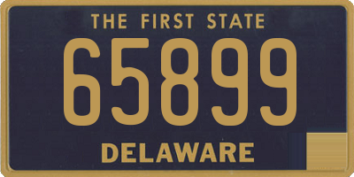 DE license plate 65899